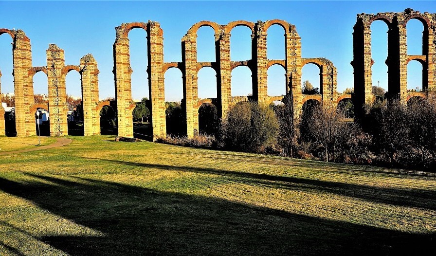 Roman Aqueduct in Merida, Spain