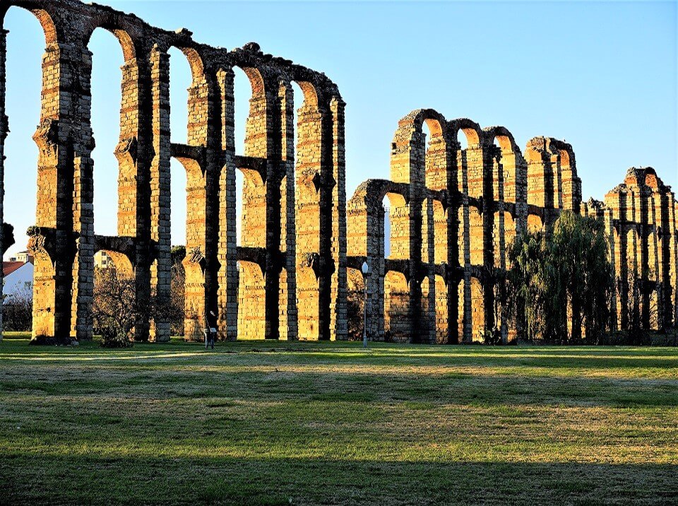 Acueducto de los Milagros in Merida, Spain