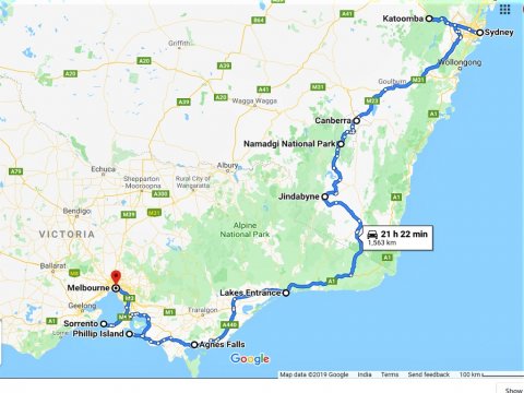 A Slice of Australia - Sydney to Melbourne drive - Leisurely Drives