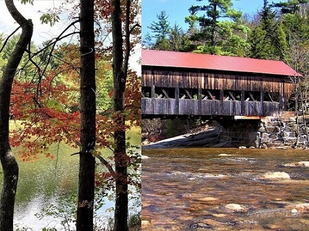 New Hampshire covered bridge, USA