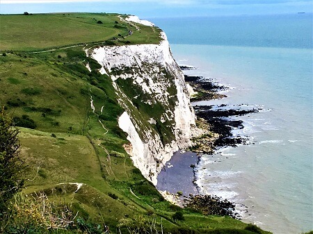 White Cliffs in Dover, UK