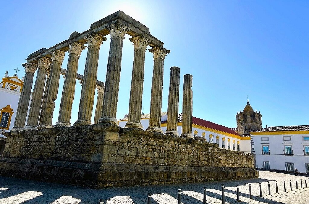 Temple of Diana in Evora, Portugal